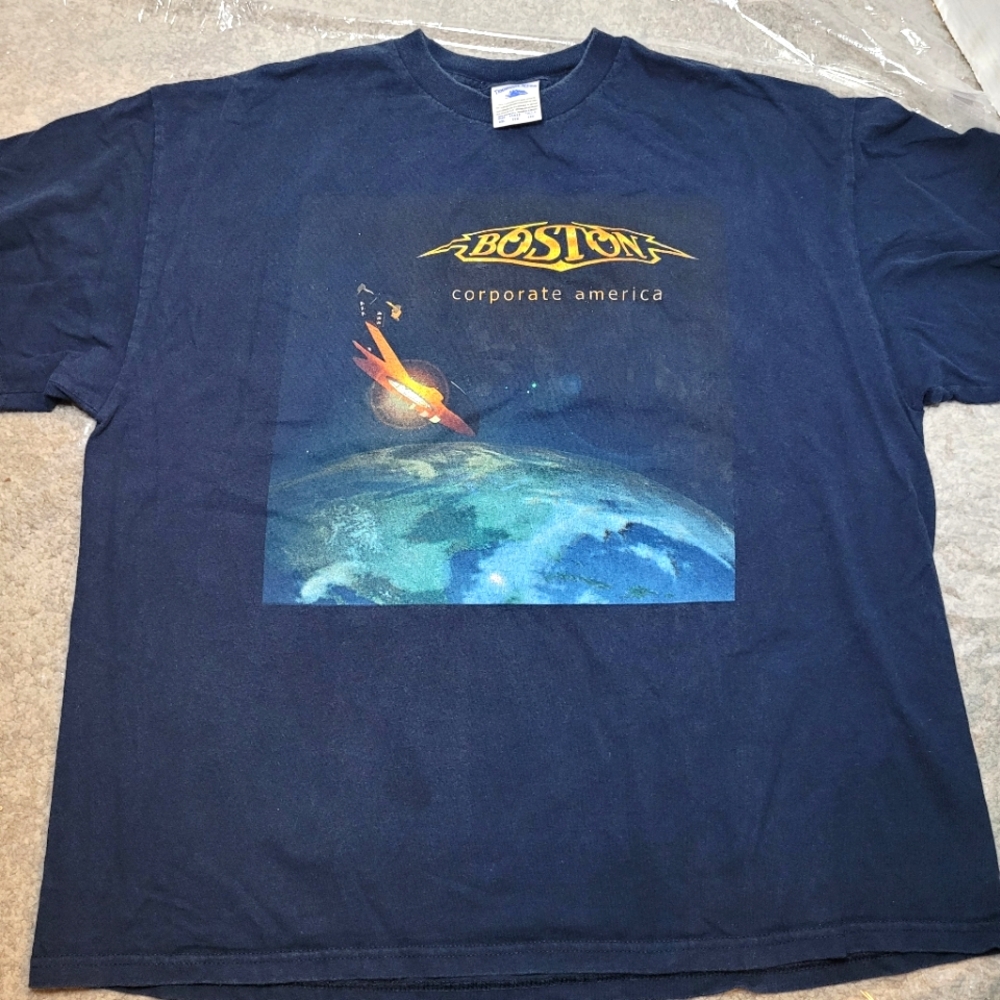 Boston Corporate America 2003 Concert T-Shirt Mens 2XL
